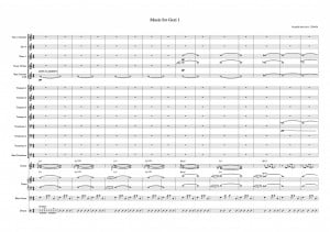 Music for Gezi 1 score sample